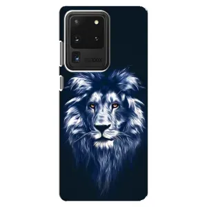 Чохол з картинкою на Samsung Galaxy S20 Ultra (Лев – синій)