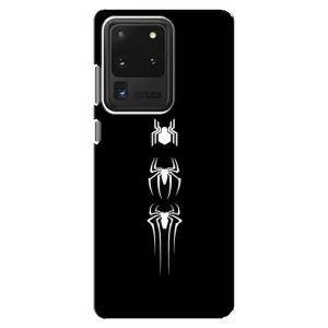 Чехол Супергерой Человека Паука на Samsung Galaxy S20 Ultra (Лого паука)
