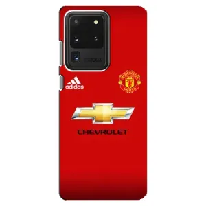 Силиконовые Чехлы принт Футбол на Samsung Galaxy S20 Ultra (Man United)