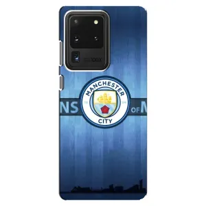 Силиконовые Чехлы принт Футбол на Samsung Galaxy S20 Ultra (ManCity)