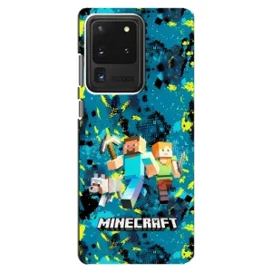 Чехлы для Samsung Galaxy S20 Ultra (Персонажи Майн Крафт) (Майнкрафт)