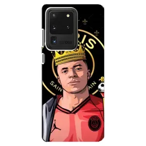 Чехол (TPU) с Футболистом на Samsung Galaxy S20 Ultra (Mbappe King)