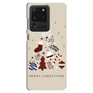 Чехол Санта Клаус для Samsung Galaxy S20 Ultra (Merry Christmas)