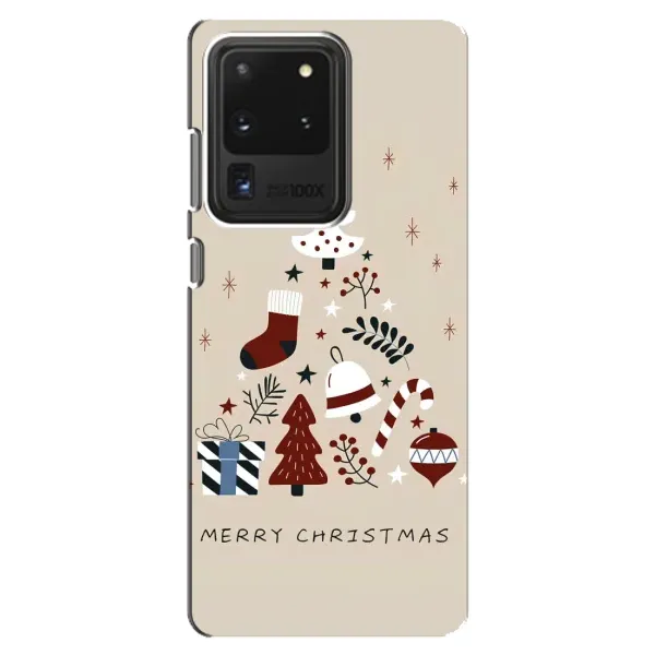 Чехол с рисунком «Merry Christmas» для Samsung Galaxy S20 Ultra Чехол с рисунком «Merry Christmas» для Samsung Galaxy S20 Ultra