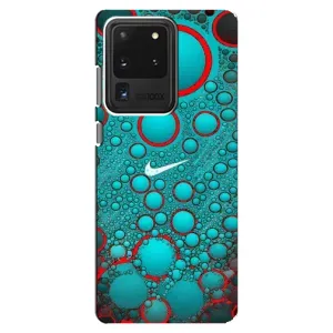 Силиконовый Чехол на Samsung Galaxy S20 Ultra с картинкой Nike (Найк зеленый)