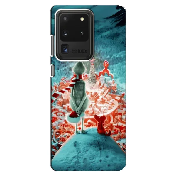 Чехол с рисунком «Новогодний Гринч» для Samsung Galaxy S20 Ultra Чехол с рисунком «Новогодний Гринч» для Samsung Galaxy S20 Ultra