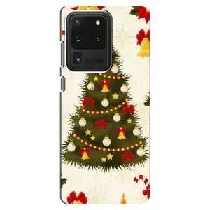 Чехол Новогодняя Елка на Samsung Galaxy S20 Ultra (Новогодний принт)