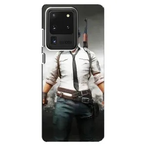 Силиконовый чехол с картинкой "Герой Pubg" на Samsung Galaxy S20 Ultra (Пабг)