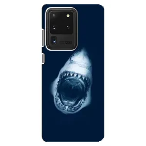 Силіконовий бампер з картинкою звірів для Samsung Galaxy S20 Ultra (Пащу Акули)