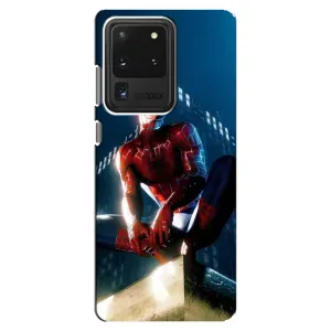 Чехол Супергерой Человека Паука на Samsung Galaxy S20 Ultra (Паук на доме)