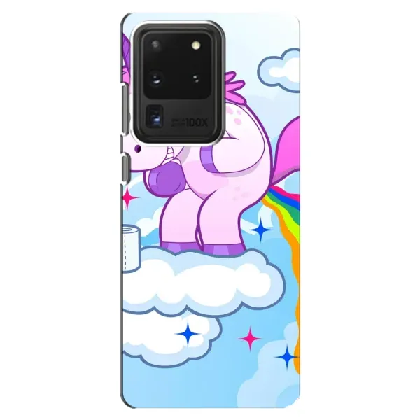 Чехол с рисунком «Радуга единорожка» для Samsung Galaxy S20 Ultra Чехол с рисунком «Радуга единорожка» для Samsung Galaxy S20 Ultra