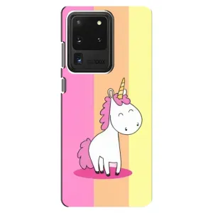 Чехол Unicorn на Samsung Galaxy S20 Ultra (Радужный Единорог)