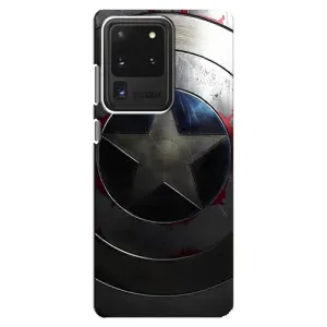 Чехол с Щитом Капитана Америки на Samsung Galaxy S20 Ultra (Ретро Щит Капитана)