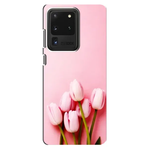Чехол с рисунком «Розовые тюльпаны» для Samsung Galaxy S20 Ultra Чехол с рисунком «Розовые тюльпаны» для Samsung Galaxy S20 Ultra