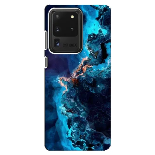 Чехол с рисунком «Синий мрамор» для Samsung Galaxy S20 Ultra Чехол с рисунком «Синий мрамор» для Samsung Galaxy S20 Ultra