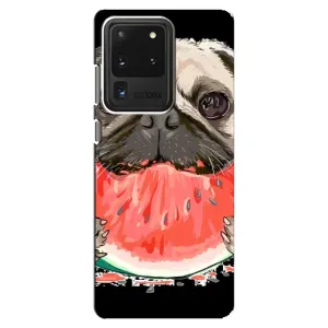 Чохол (ТПУ) Милі песики для Samsung Galaxy S20 Ultra (Смішний Мопс)
