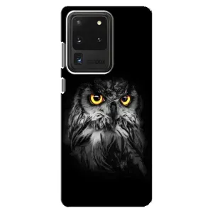 Чохли з принтом СОВИ для Samsung Galaxy S20 Ultra (Сова на чорному)