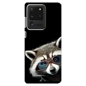 Силіконовий Чохол з Энотами на Samsung Galaxy S20 Ultra (Стильний Єнот)