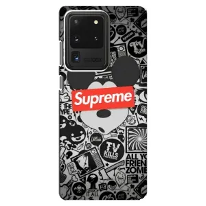 Чехол с Брендами одежды на Самсунг С20 Ультра (Supreme Маус)