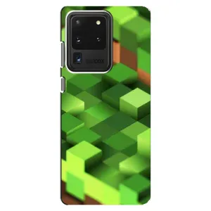 Чехлы для Samsung Galaxy S20 Ultra (Персонажи Майн Крафт) (Текстура)