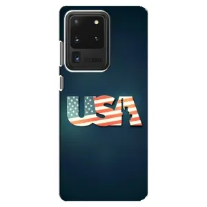 Чехол Флаг USA для Samsung Galaxy S20 Ultra (USA)