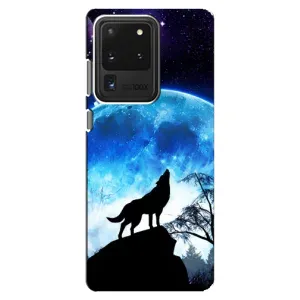 Чохол з Вовком на Samsung Galaxy S20 Ultra (Виє на місяць)
