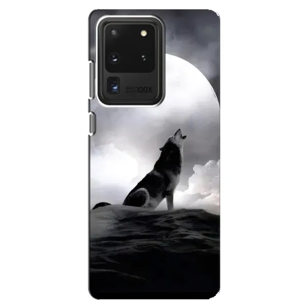 Чехол с рисунком «Волк и луна» для Samsung Galaxy S20 Ultra Чехол с рисунком «Волк и луна» для Samsung Galaxy S20 Ultra