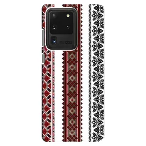 Силиконовый Чехол на Samsung Galaxy S20 Ultra с картинкой Вышиванки (Вышиваночки)