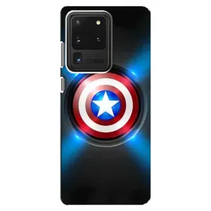 Чехол с Щитом Капитана Америки на Samsung Galaxy S20 Ultra (Яркий Щит Капитана)