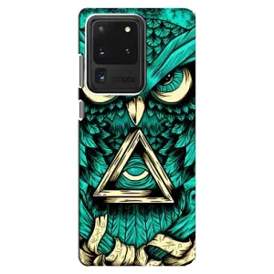 Чохли з принтом СОВИ для Samsung Galaxy S20 Ultra (Зелена сова)