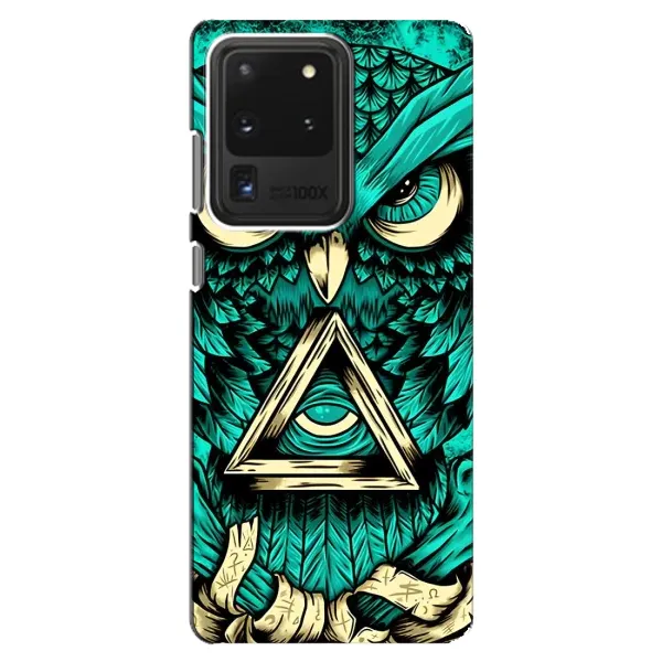 Чехол с рисунком «Зеленая сова» для Samsung Galaxy S20 Ultra Чехол с рисунком «Зеленая сова» для Samsung Galaxy S20 Ultra