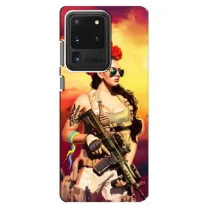 ЗСУ Чехлы (TPU) для Samsung Galaxy S20 Ultra (Женщина солдат)