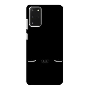 Силиконовый бампер с картинкой машины на Samsung Galaxy S20 (Силует Audi)