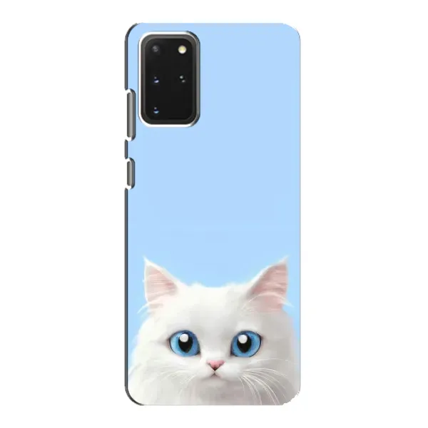 Чехол с рисунком «Белый кот» для Samsung Galaxy S20 Чехол с рисунком «Белый кот» для Samsung Galaxy S20