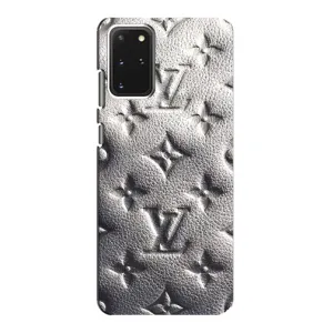 Текстурный Чехол Louis Vuitton для Самсунг С20 (Бежевый ЛВ)