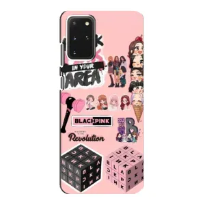 Чехлы с картинкой для Samsung Galaxy S20 (BLACK PINK коллаж)