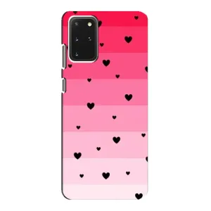 Чохли з тематикою "Маленькі Сердчеки" на Samsung Galaxy S20 (Чорні сердечка)
