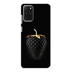Чехол с изображением вкусной еды для Samsung Galaxy S20 (Чёрная клубника)