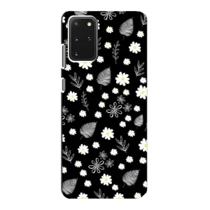 Чехлы с тематикой "ЦВЕТЫ" на Samsung Galaxy S20 (цветение на чорном)