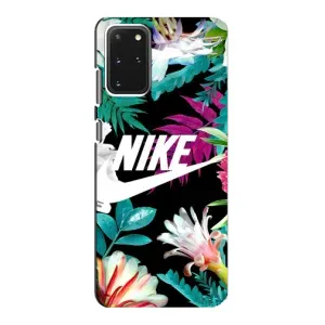 Силиконовый Чехол на Samsung Galaxy S20 с картинкой Nike (Цветочный Nike)
