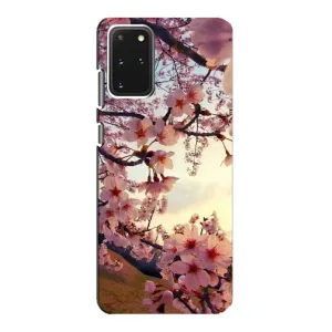 Чехол с принтом САКУРЫ на Samsung Galaxy S20 (Цветущая сакура)