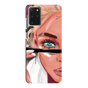 Силіконовый Чохол на Samsung Galaxy S20 з картинкой Модных девушек (Дівчина та вії)