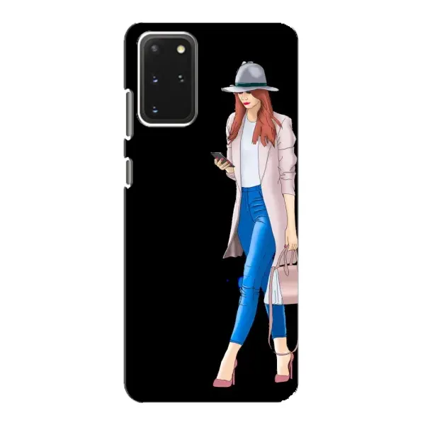 Чехол с рисунком «Девушка со смартфоном» для Samsung Galaxy S20 Чехол с рисунком «Девушка со смартфоном» для Samsung Galaxy S20