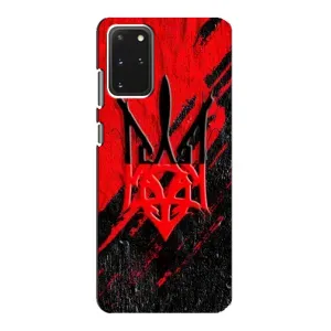 Чехлы УПА (Красно-Чёрный) на Samsung Galaxy S20 (Герб в цвете УПА)