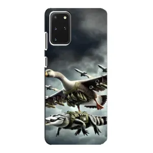 Чехол с мемами тралалело тралала для Samsung Galaxy S20 (Гусини и крокодило)