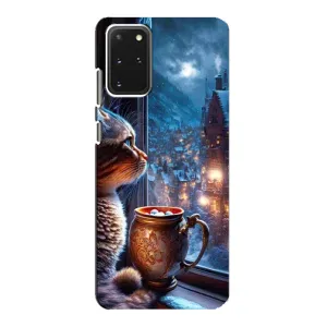 Чехлы на Новый Год Samsung Galaxy S20 (Кот новогодний)