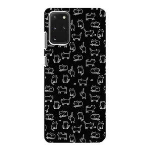 Чохол на тематику: Коти для Samsung Galaxy S20 (Котики на чорному)