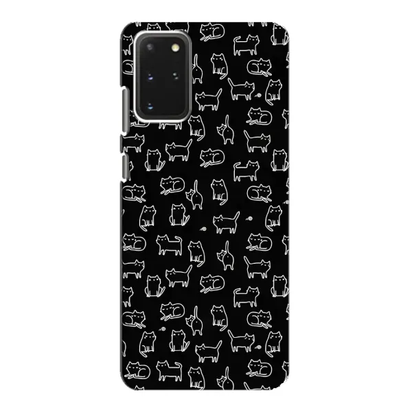 Чехол с рисунком «Котики на черном» для Samsung Galaxy S20 Чехол с рисунком «Котики на черном» для Samsung Galaxy S20