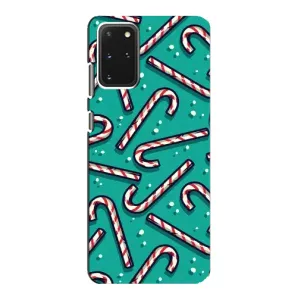 Силиконовый бампер на рождество для Samsung Galaxy S20 (Леденцы)