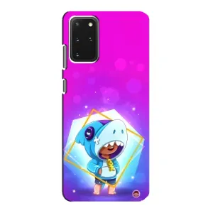 Чехол Бравл Старс для Samsung Galaxy S20 (Леон в костюме Акулы)